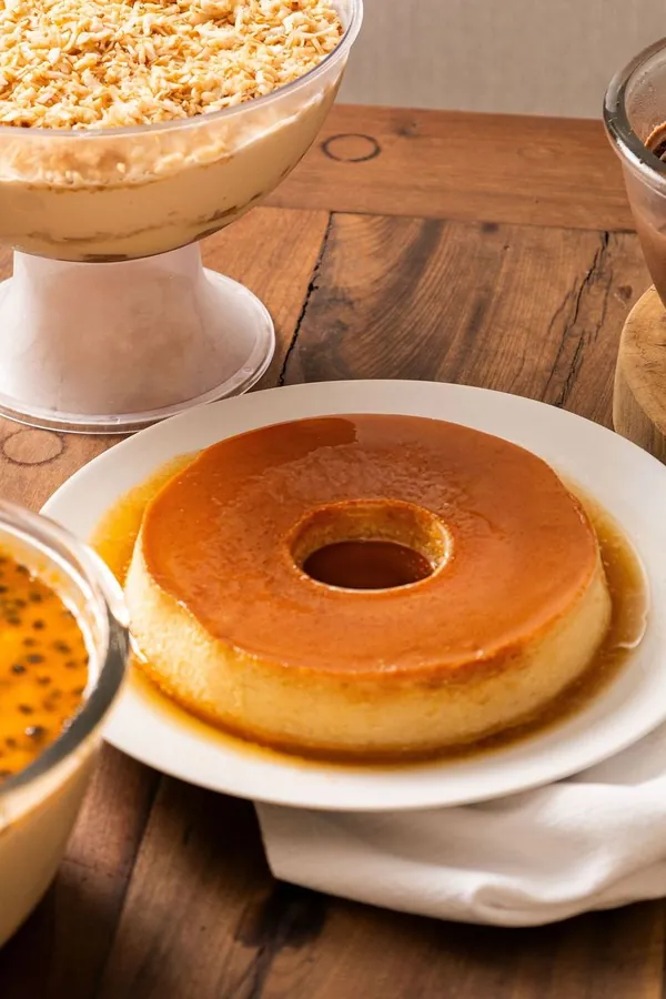 Flan casero con caramelo