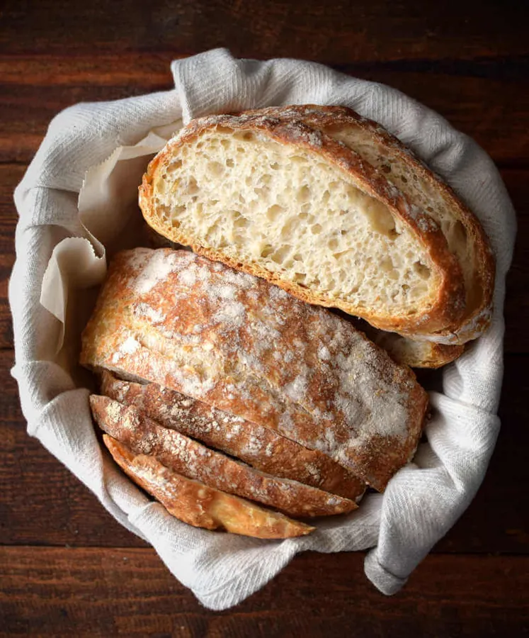 Pan de campo con corteza crocante