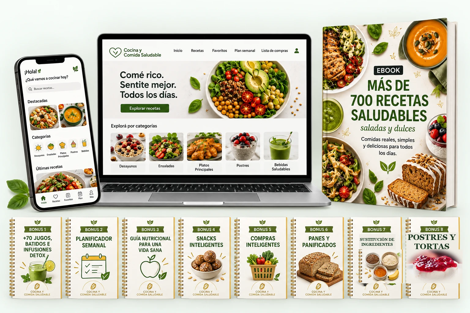 Comé Rico Sin Culpa: ebook, app y los 8 bonus